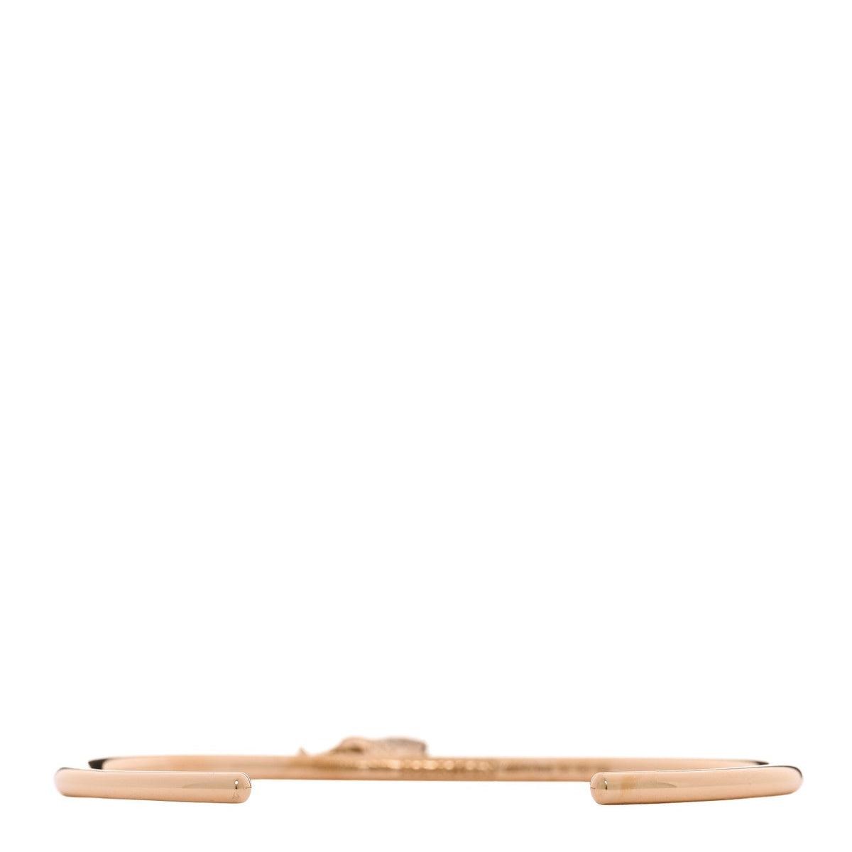 18K Rose Gold Diamond Kelly Clochette Cuff Bracelet SH