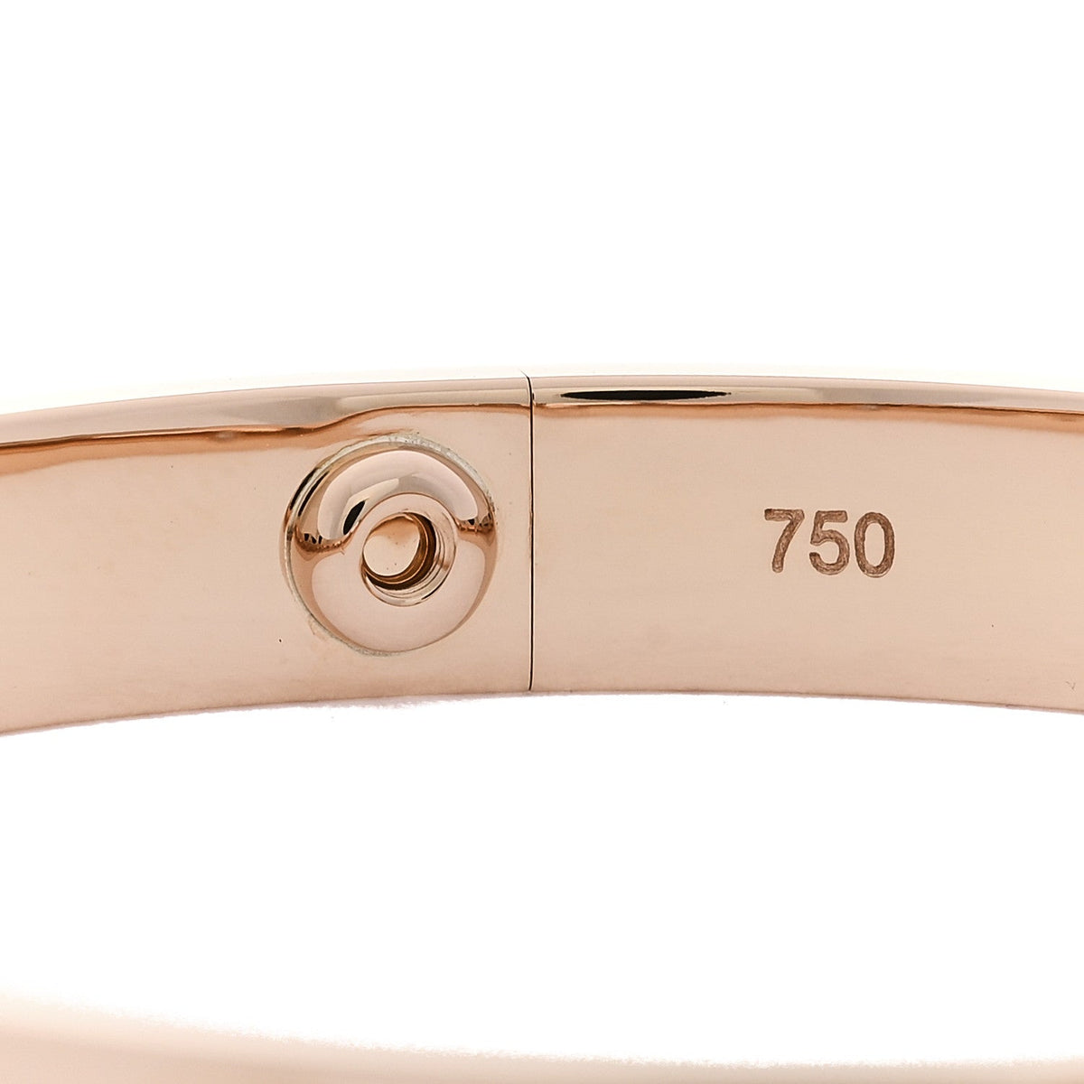 18K Pink Gold 4 Diamond LOVE Bracelet 16