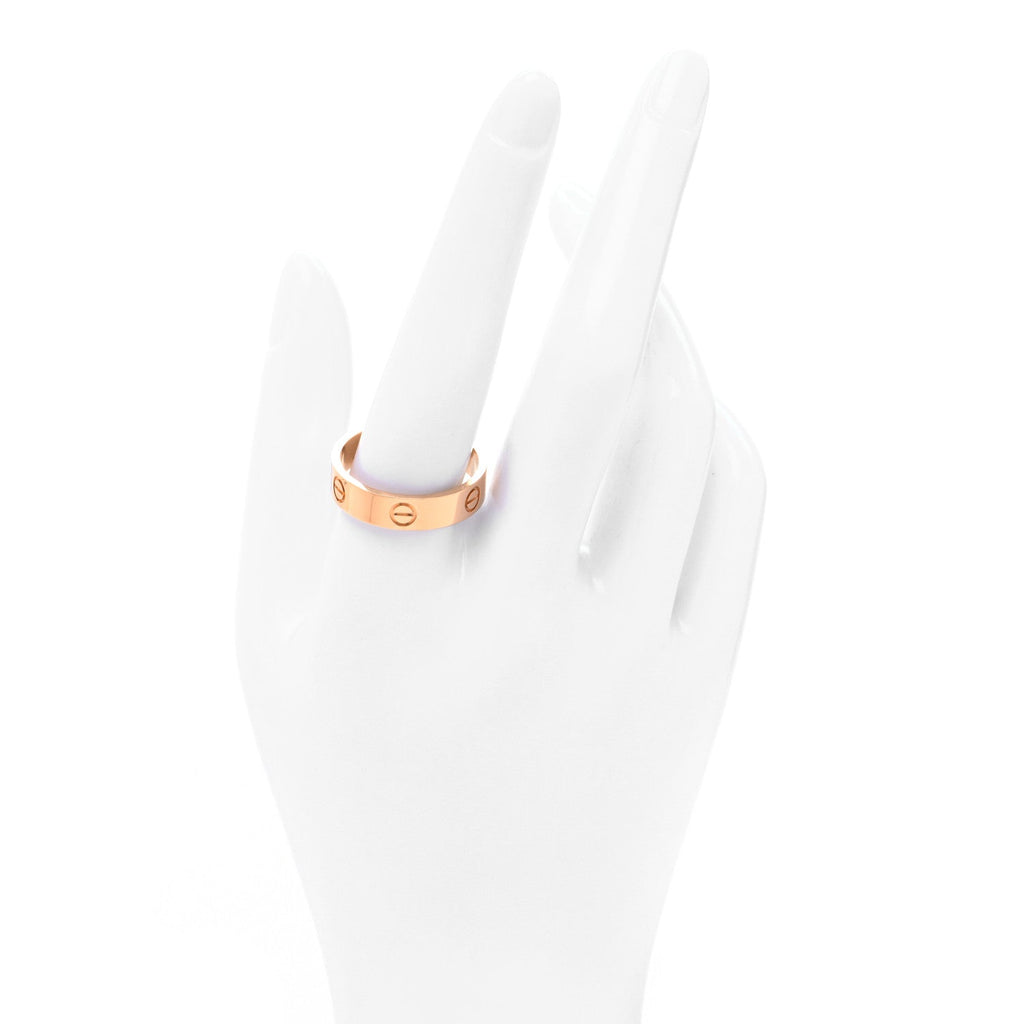 18K Pink Gold 5.5mm LOVE Ring 64 10.75
