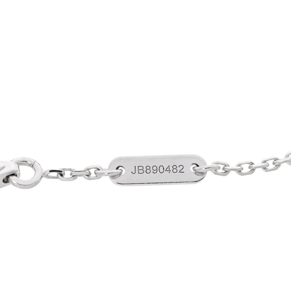 18K White Gold Diamond Sweet Alhambra Bracelet