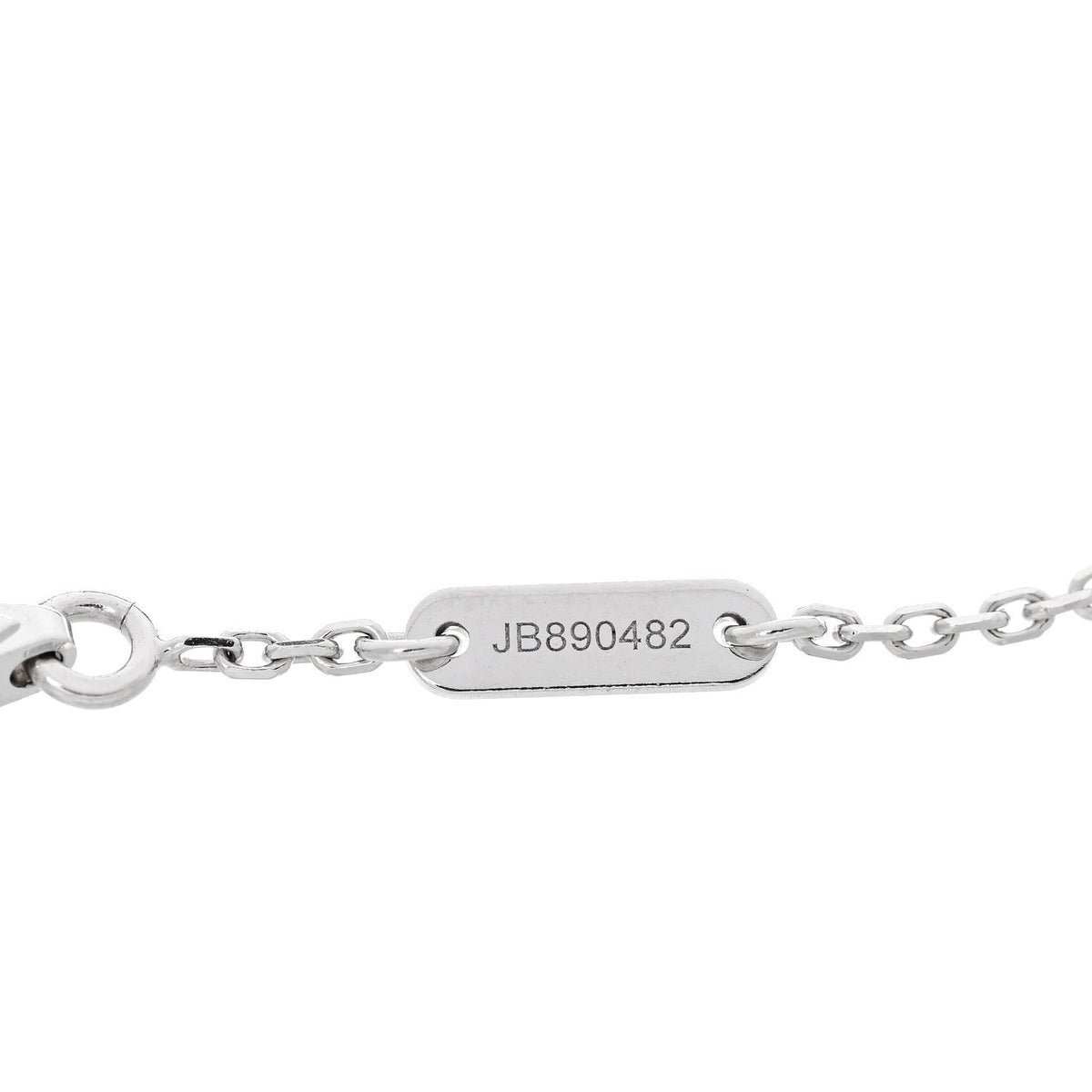 18K White Gold Diamond Sweet Alhambra Bracelet