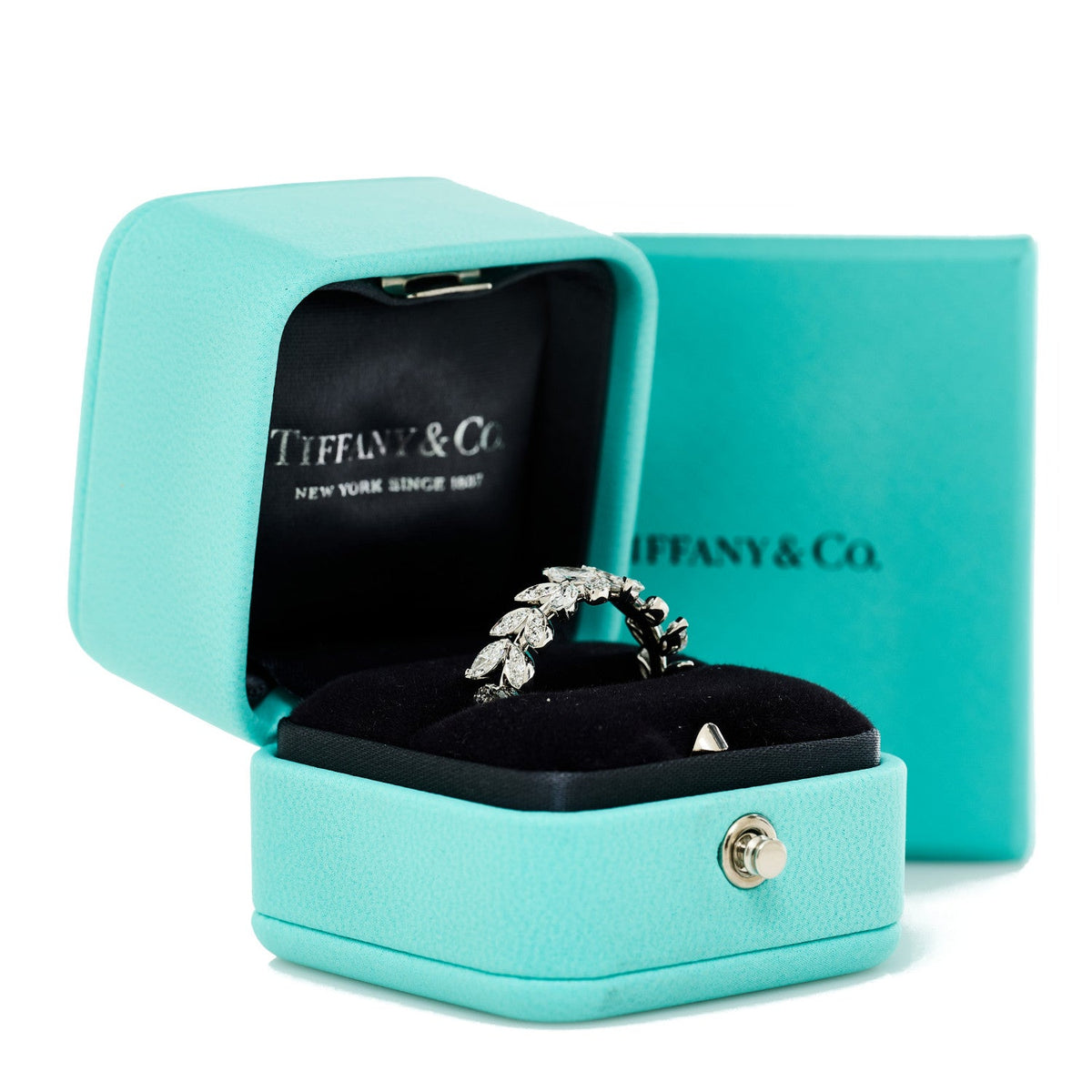 Platinum Diamond Victoria Vine Ring 53 6.5