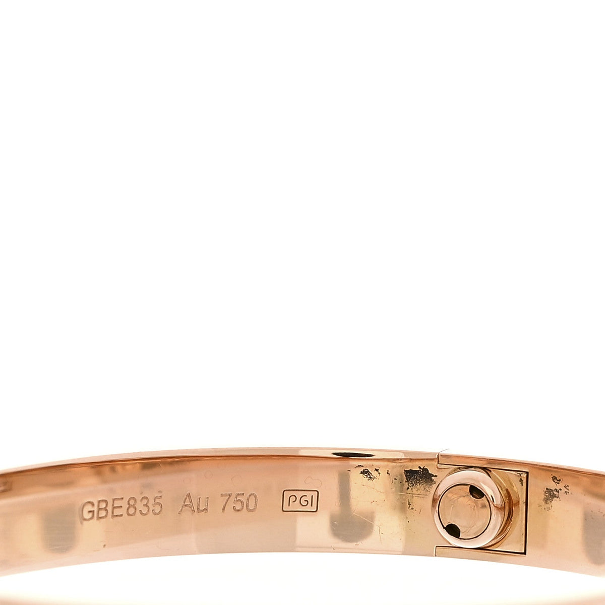 18k Pink Gold Love Bracelet 16