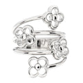 Flower Full Ring S 49 5 Silver