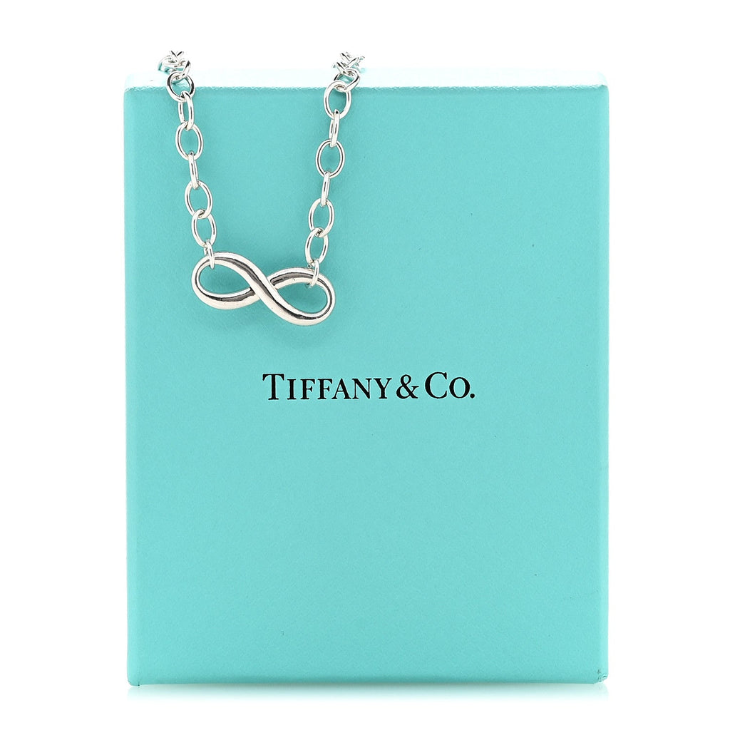 Sterling Silver Narrow Infinity Link Necklace