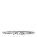 Sterling Silver Diamond 5mm Cable Buckle Bracelet
