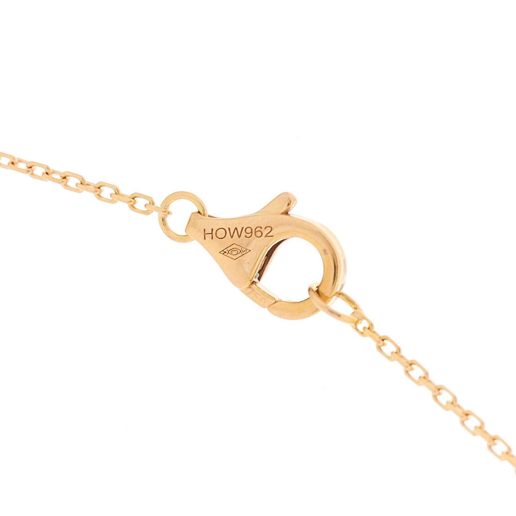 18K Pink Gold Diamond Black Onyx XS Amulette de Cartier Pendant Necklace