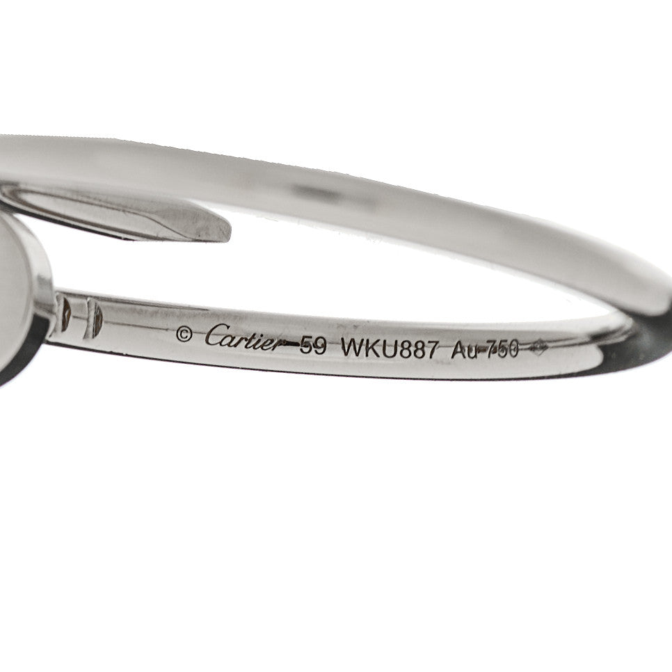 18K White Gold Small Juste Un Clou Ring 59 8.75