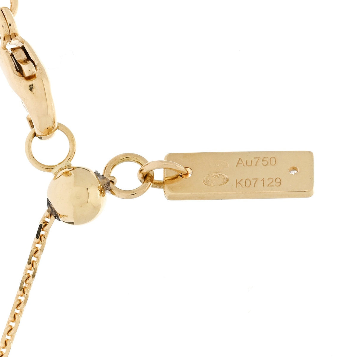 18K Yellow Gold Diamond LM Move Uno Pave Pendant Necklace