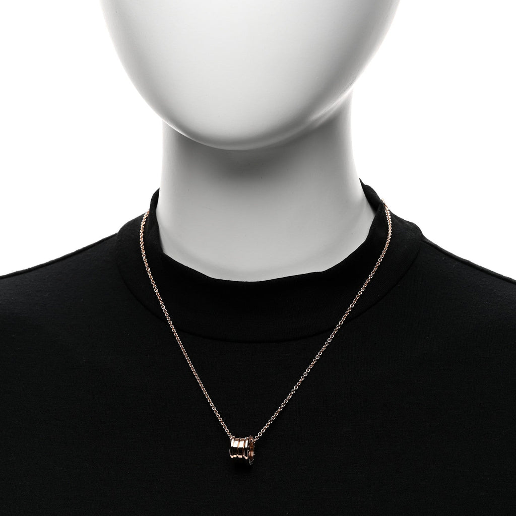 18K Rose Gold B.Zero1 Pendant Necklace