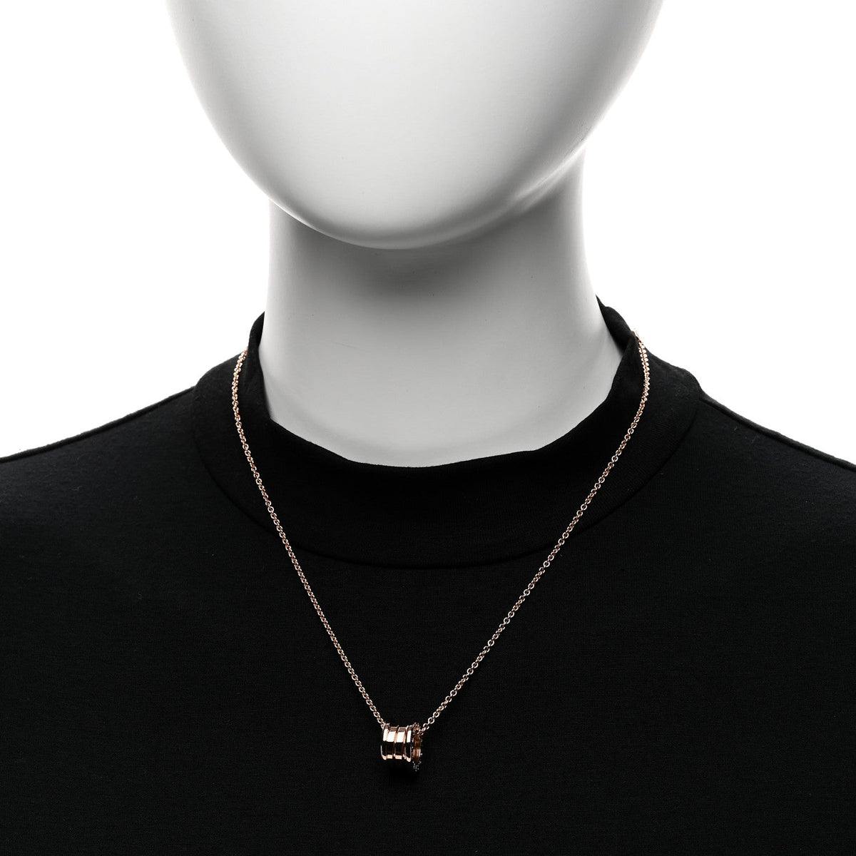 18K Rose Gold B.Zero1 Pendant Necklace