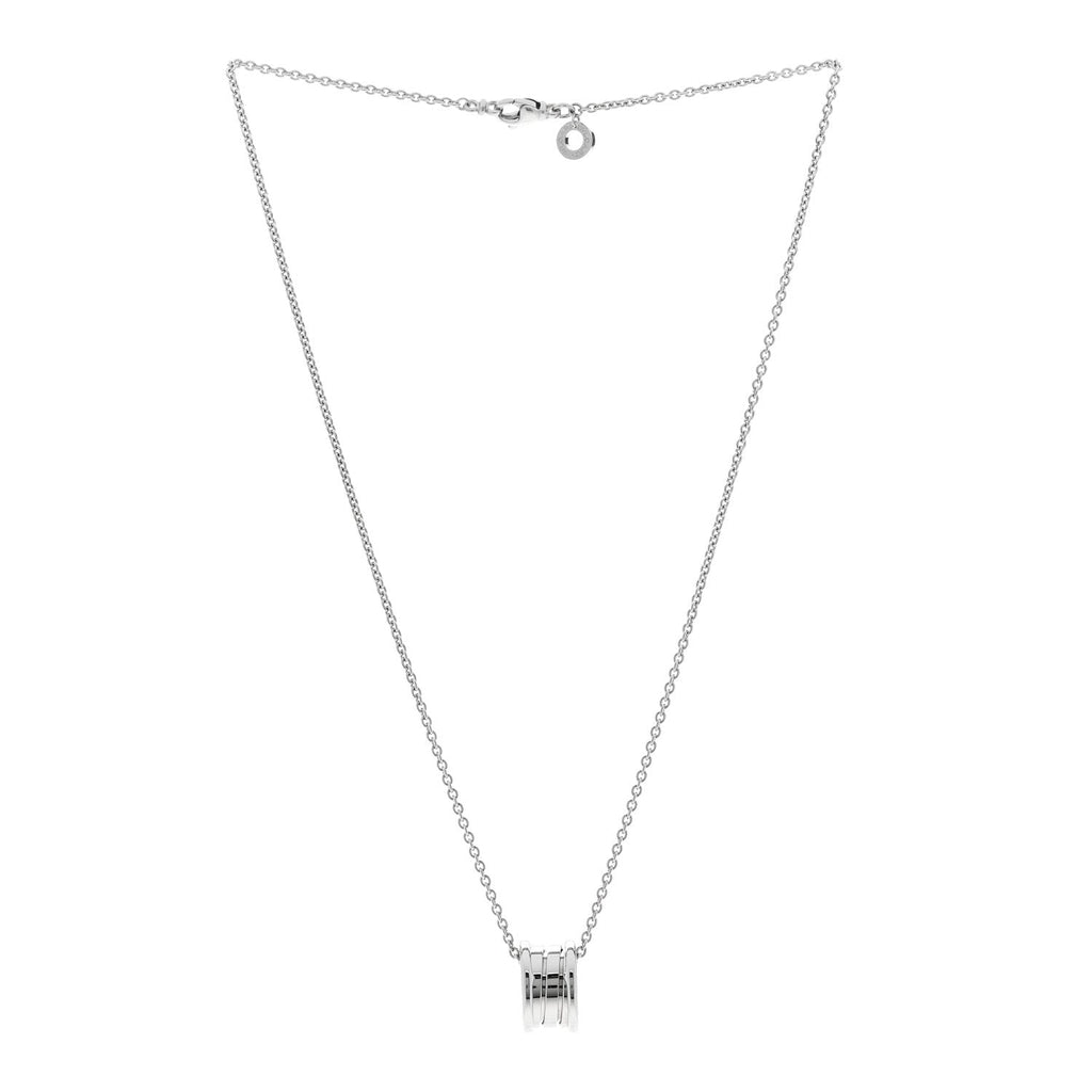 18K White Gold B.Zero1 Pendant Necklace