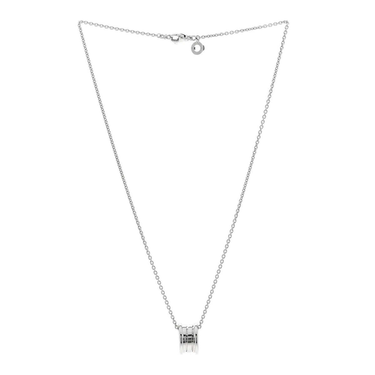 18K White Gold B.Zero1 Pendant Necklace