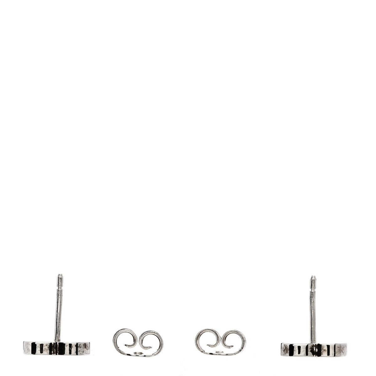Sterling Silver Trademark Heart Stud Earrings