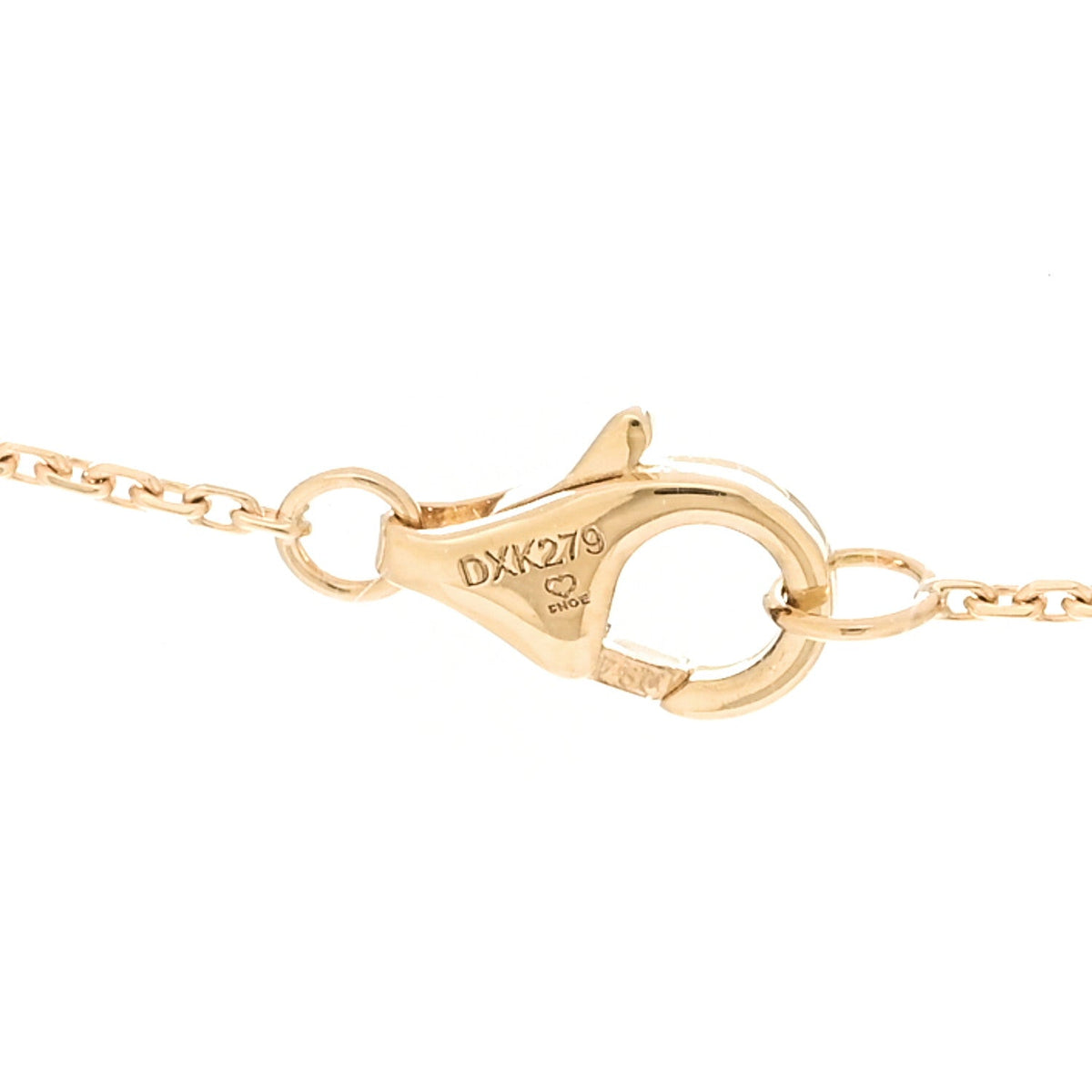 18K Yellow Gold Diamond Mother of Pearl XS Amulette de Cartier Pendant Necklace