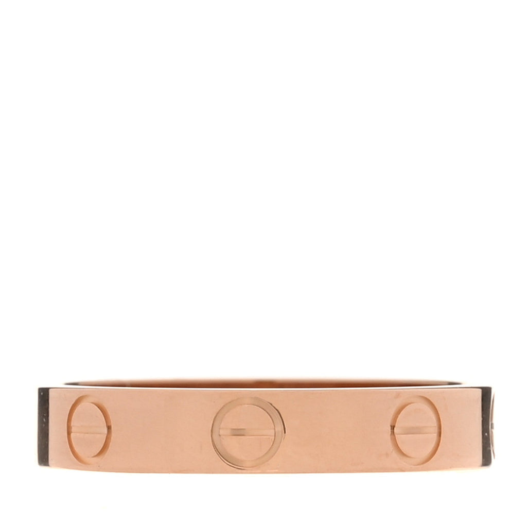 18K Pink Gold 3.5mm LOVE Wedding Band Ring 54 7