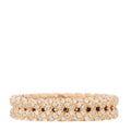 18K Rose Gold Diamond Braided Ring 54 7