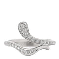 Platinum Diamond Elsa Peretti Open Form Teardrop Ring 51 5.75
