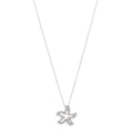 18K White Gold Diamond Tiny Treasures Starfish Pendant Necklace