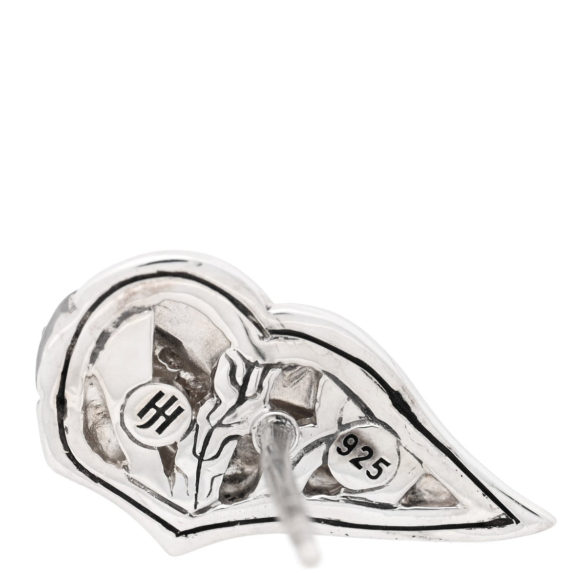 Sterling Silver Diamond Lahar Wing Stud Earrings