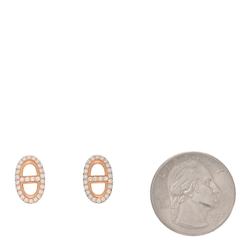 18K Rose Gold Diamond New Farandole Earrings