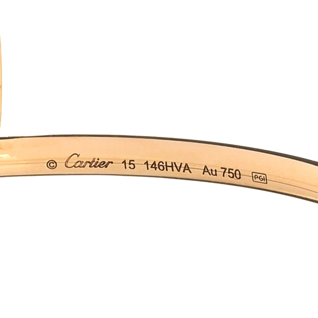 18K Yellow Gold Diamond Small Juste Un Clou Bracelet 15