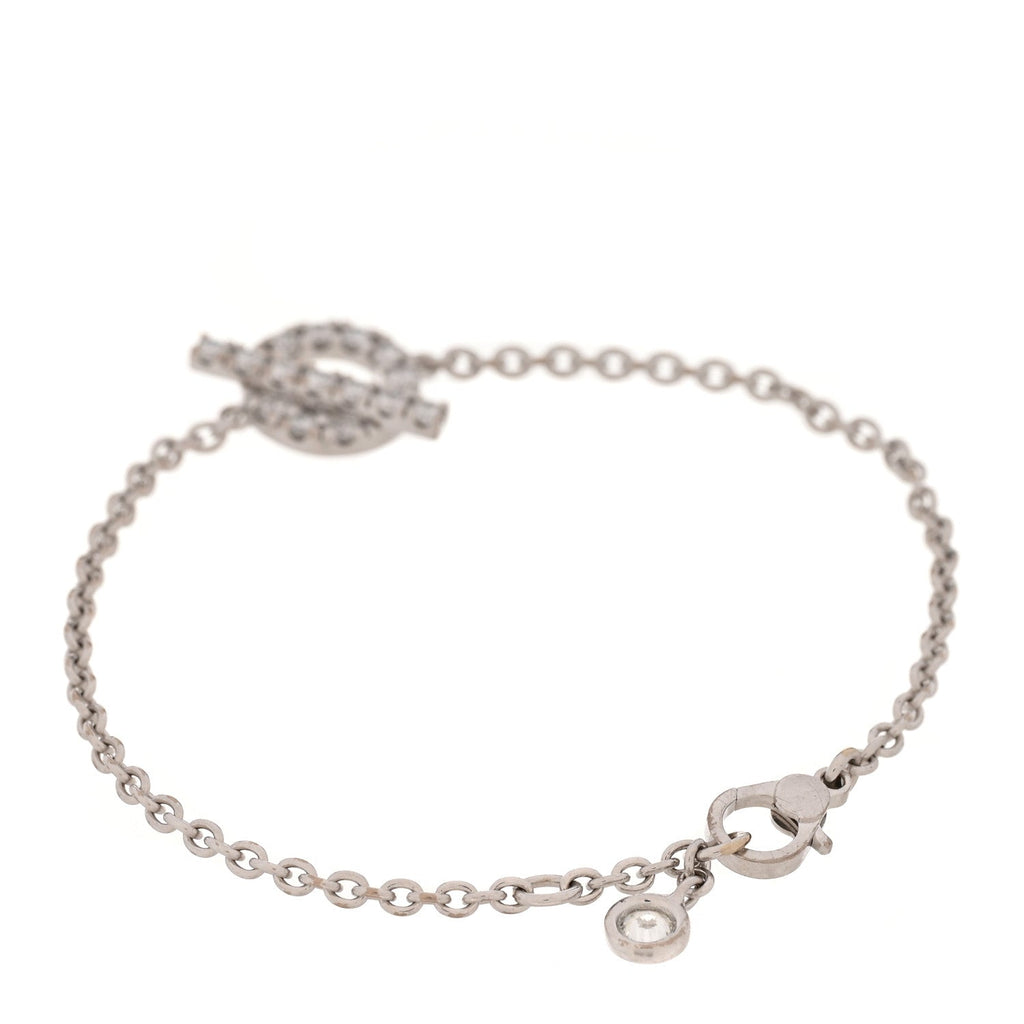 18K White Gold Diamond Finesse Bracelet XS