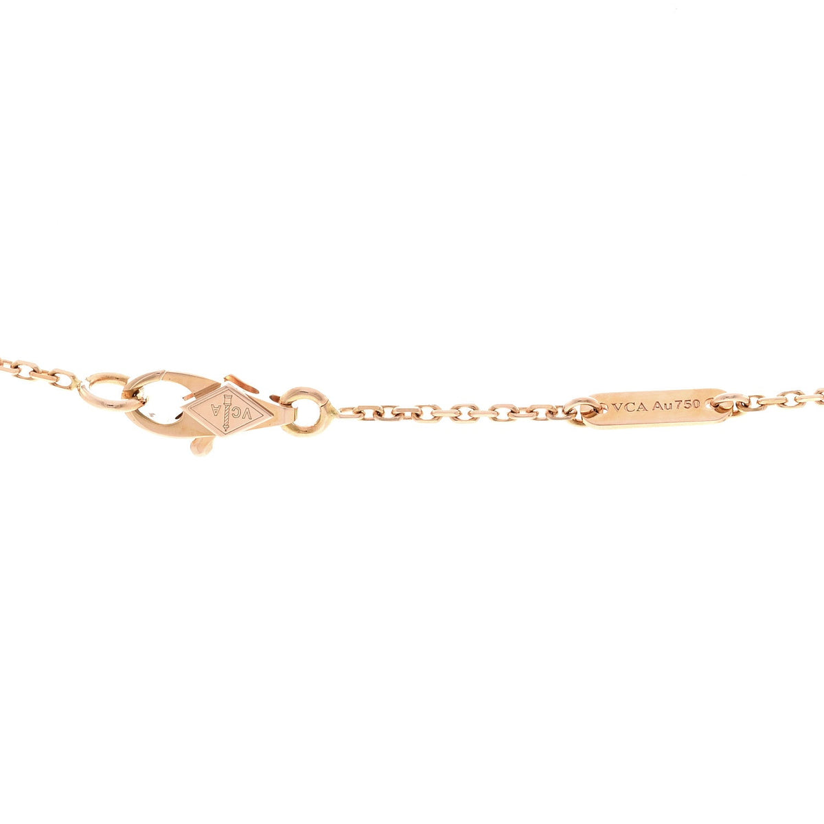 18K Rose Gold Sweet Alhambra Pendant Necklace