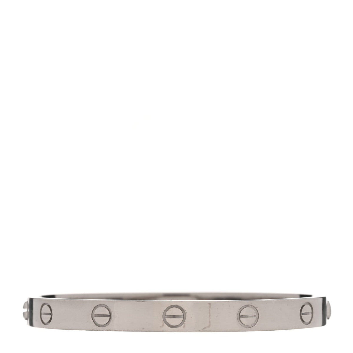 18K White Gold LOVE Bracelet 17