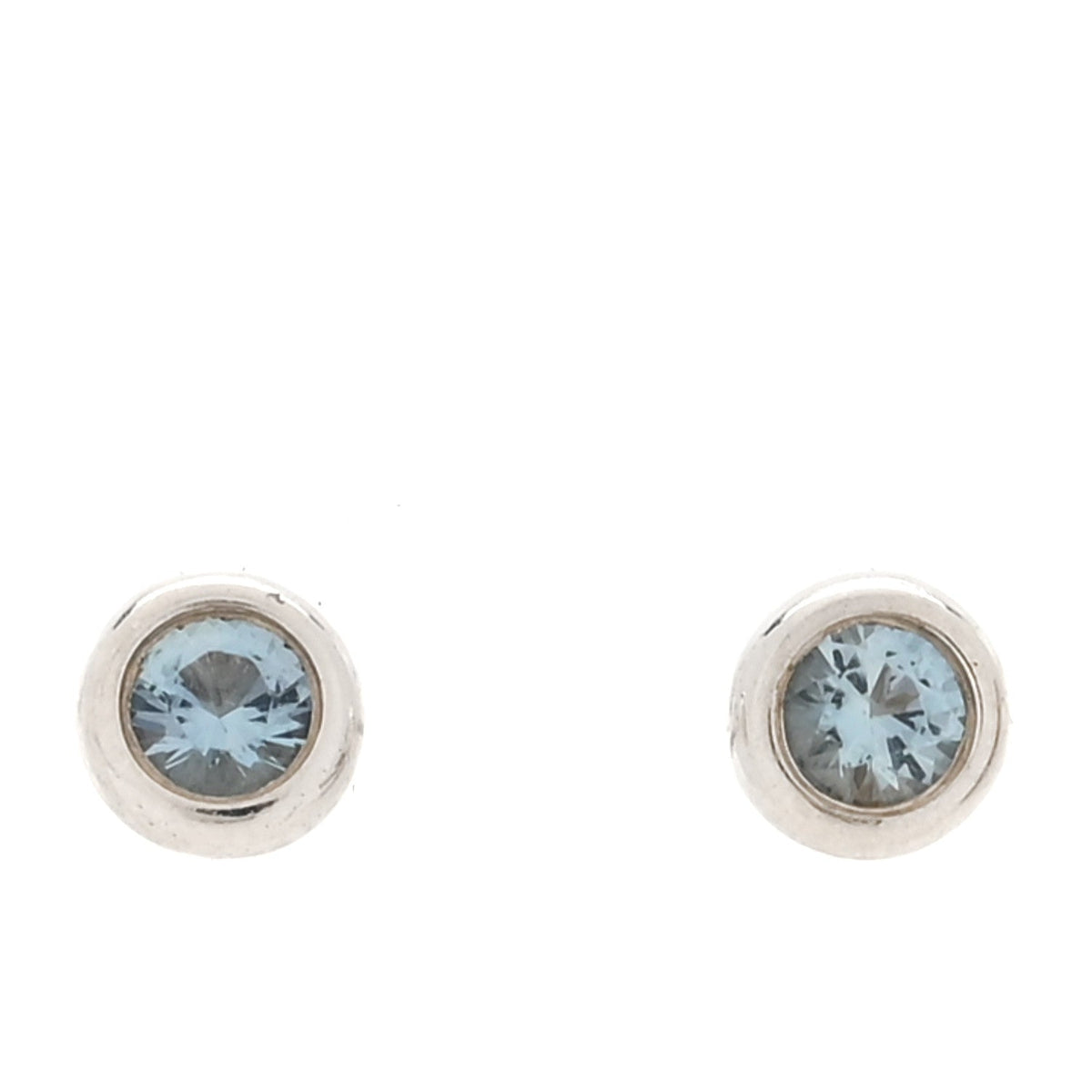 Sterling Silver Aquamarine Color By The Yard Earrings