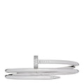18K White Gold Diamond Double Wrap Juste Un Clou Bracelet 17