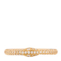 18K Yellow Gold Diamond Ouroboros Snake Ring 48 4.5
