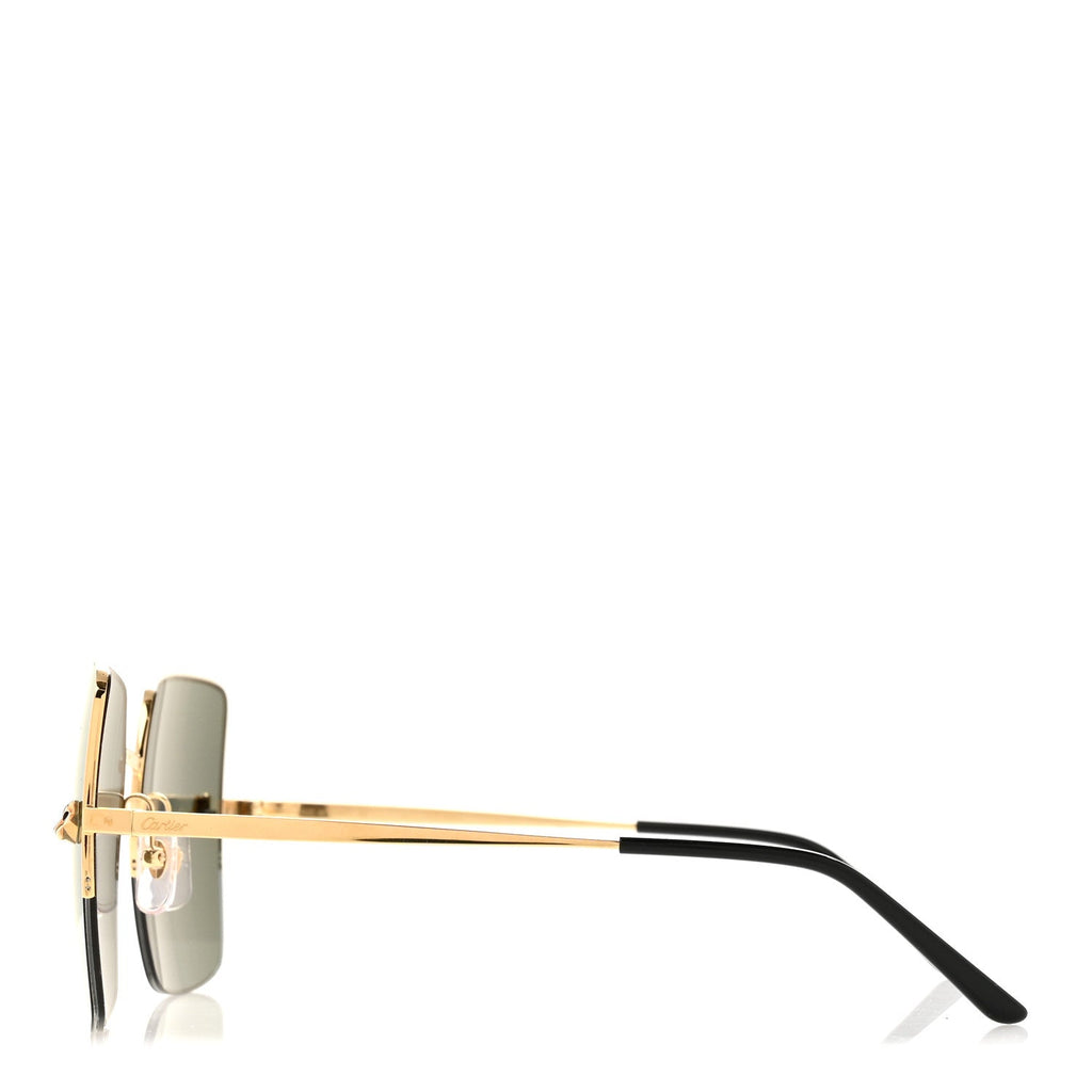 Panthere De Cartier Sunglasses CT0121S  Gold