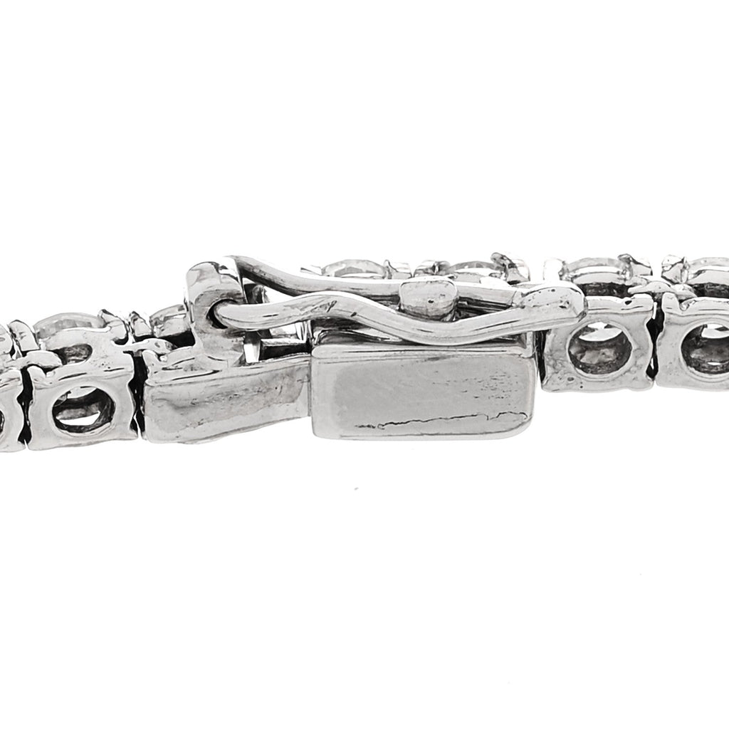 14K White Gold Diamond 7.42ctw Tennis Bracelet