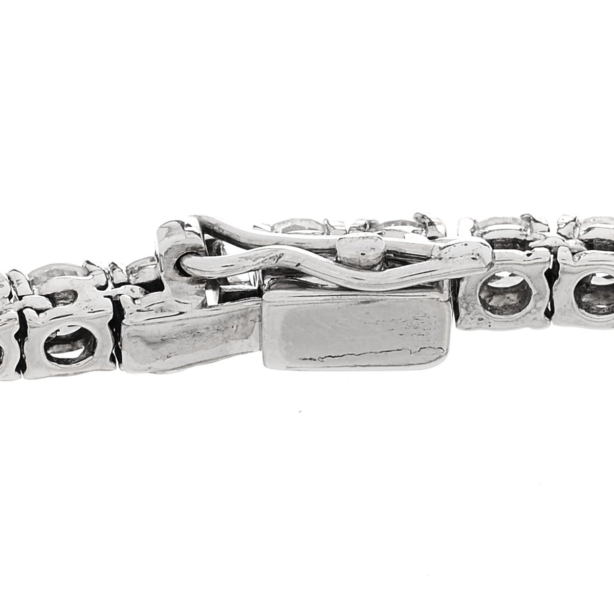 14K White Gold Diamond 7.42ctw Tennis Bracelet