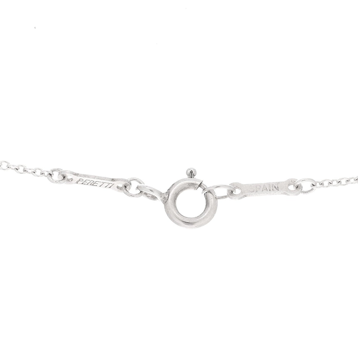 Sterling Silver Elsa Peretti Open Tear Drop Pendant Necklace
