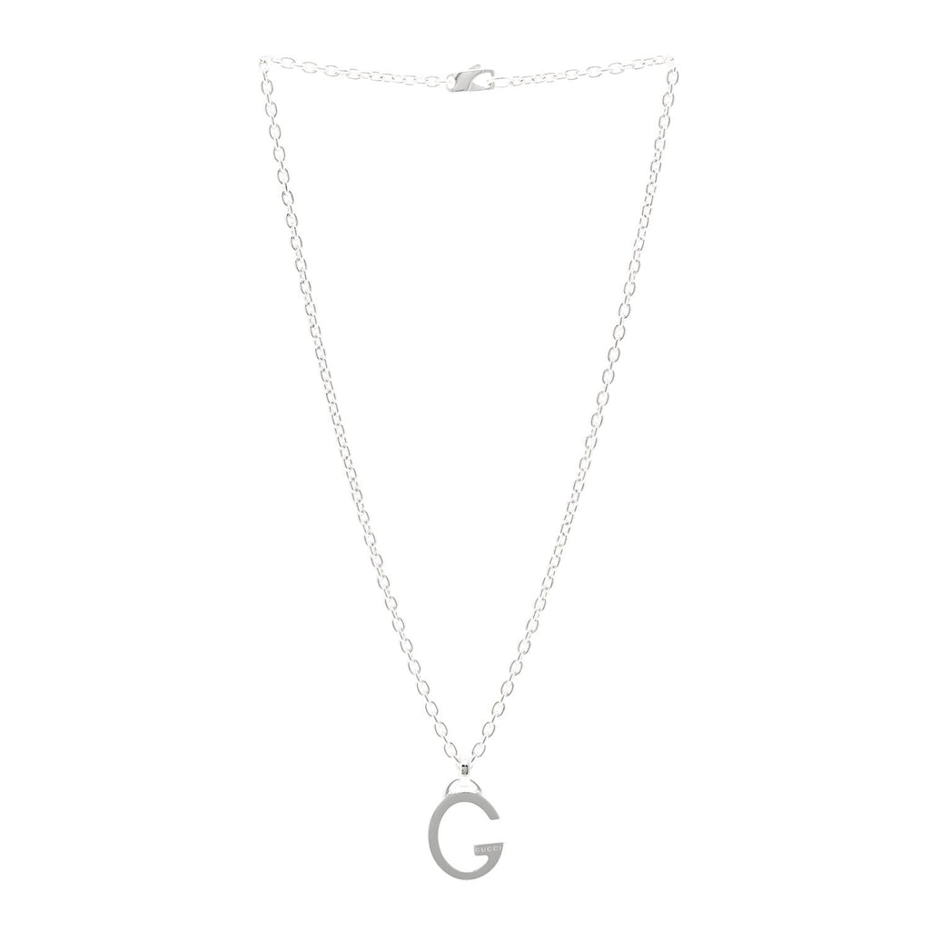 Sterling Silver G Pendant Necklace