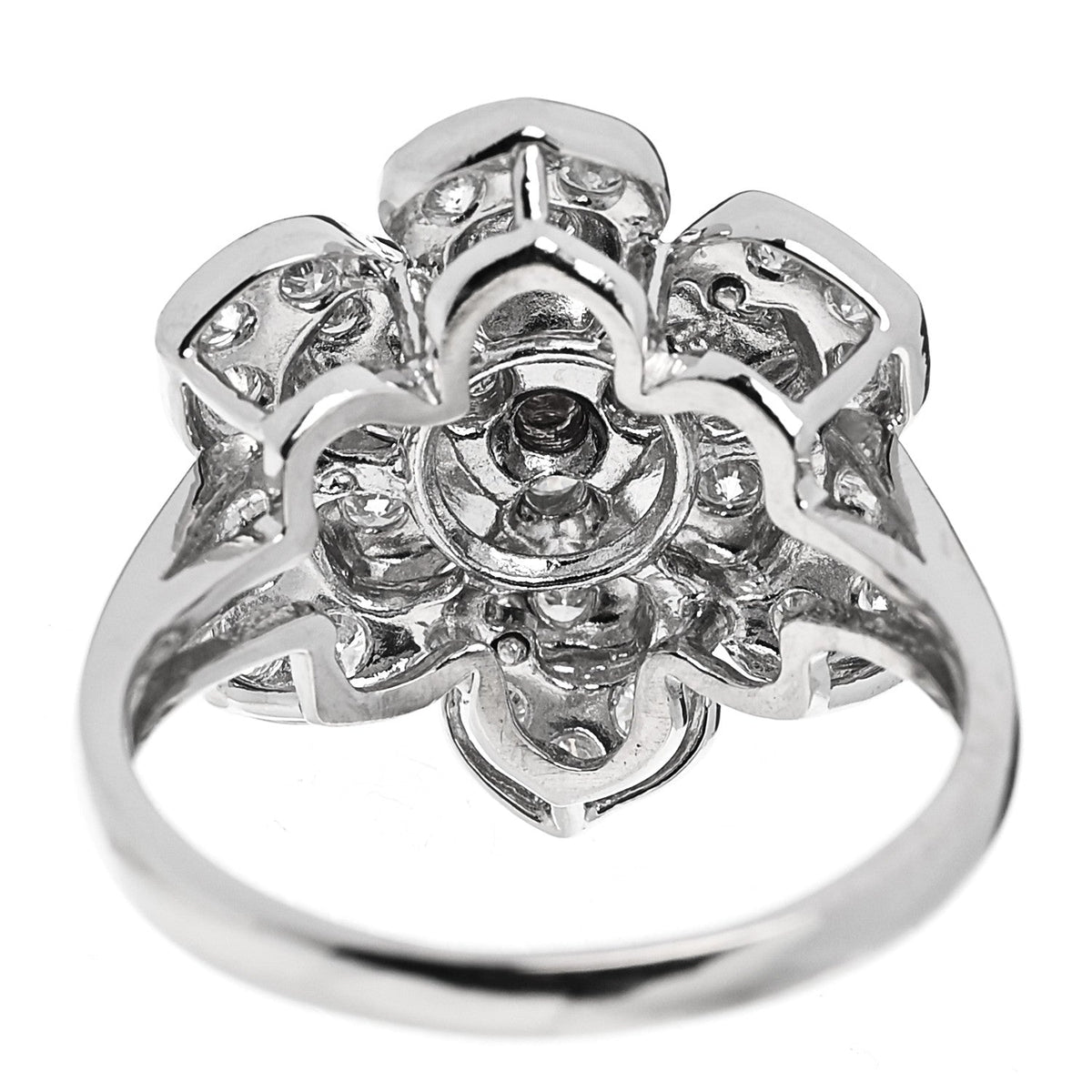Platinum Pink Diamond 1.11ctw Flower Cocktail Ring 57 8