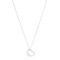 Sterling Silver 22mm Elsa Peretti Open Heart Pendant Necklace