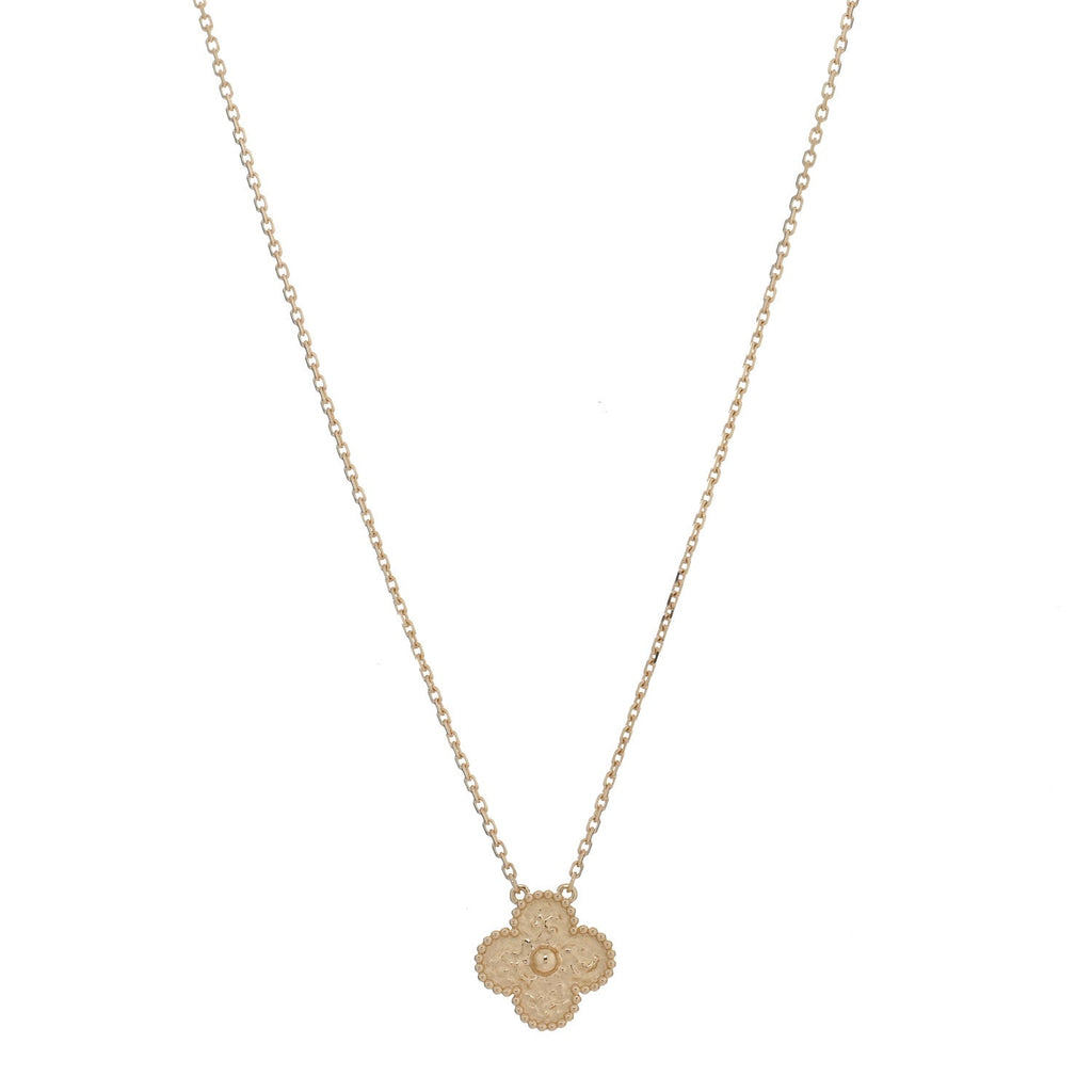 18K Yellow Gold Vintage Alhambra Pendant Necklace