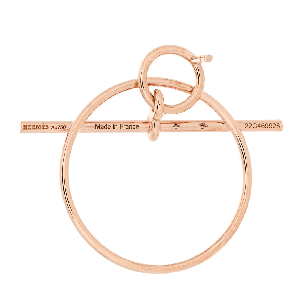18K Rose Gold PM Loop Earrings
