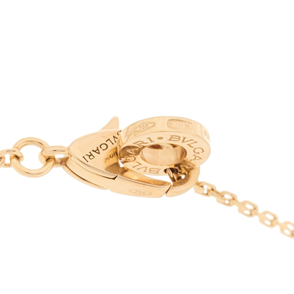 18K Rose Gold Diamond Mother of Pearl Divas' Dream Pendant Necklace