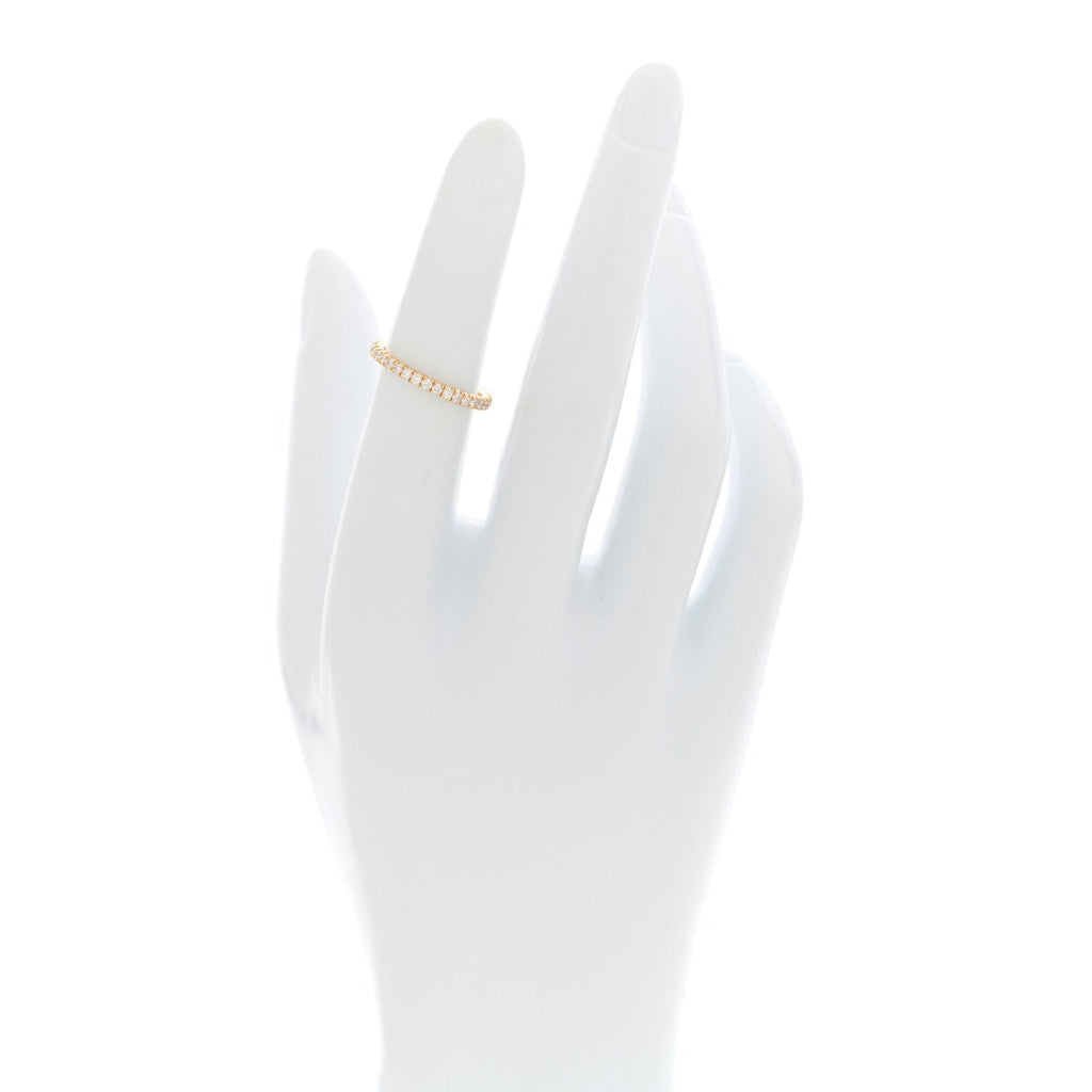 18K Yellow Gold Diamond 2mm Étincelle de Cartier Wedding Band Ring 49 4.75