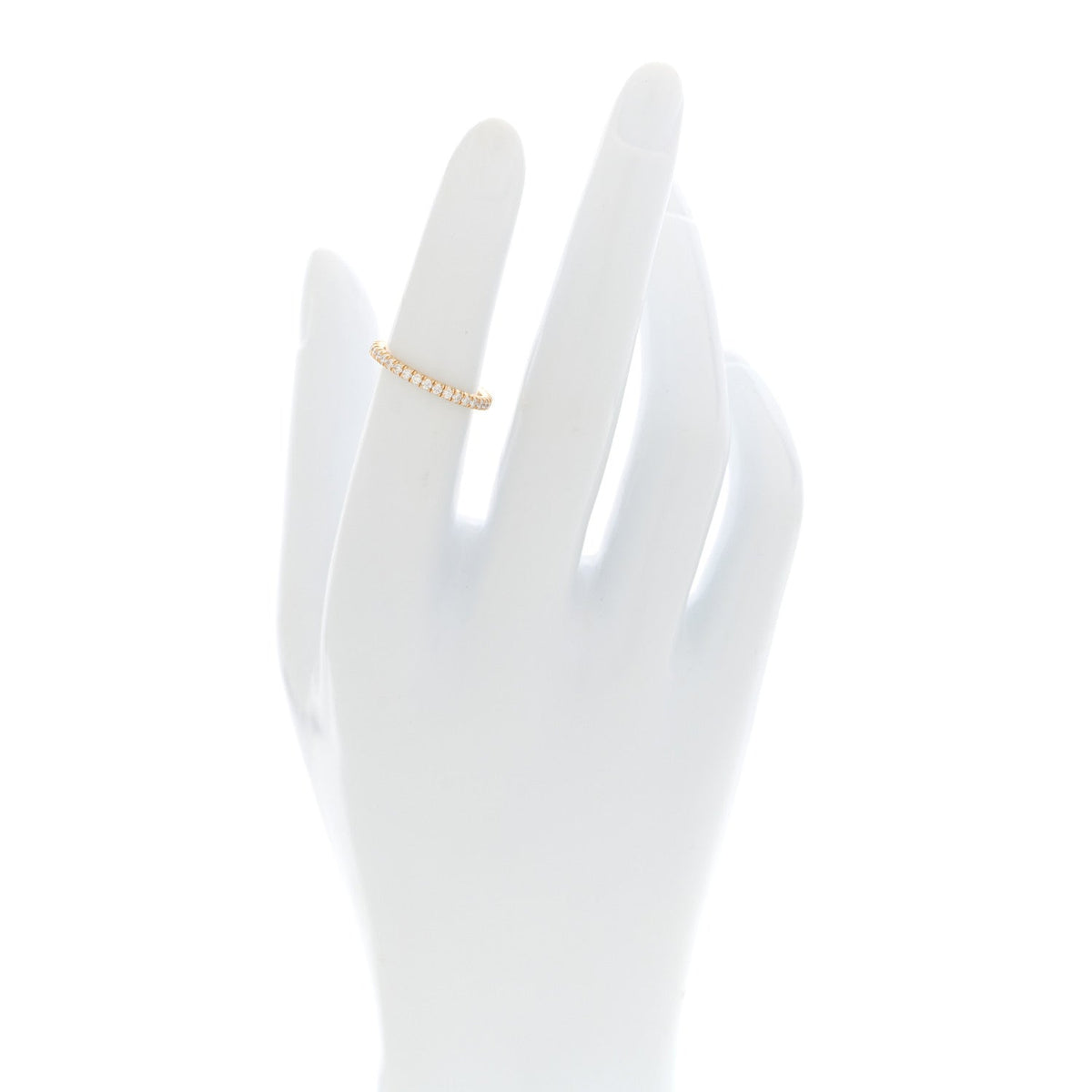 18K Yellow Gold Diamond 2mm Étincelle de Cartier Wedding Band Ring 49 4.75