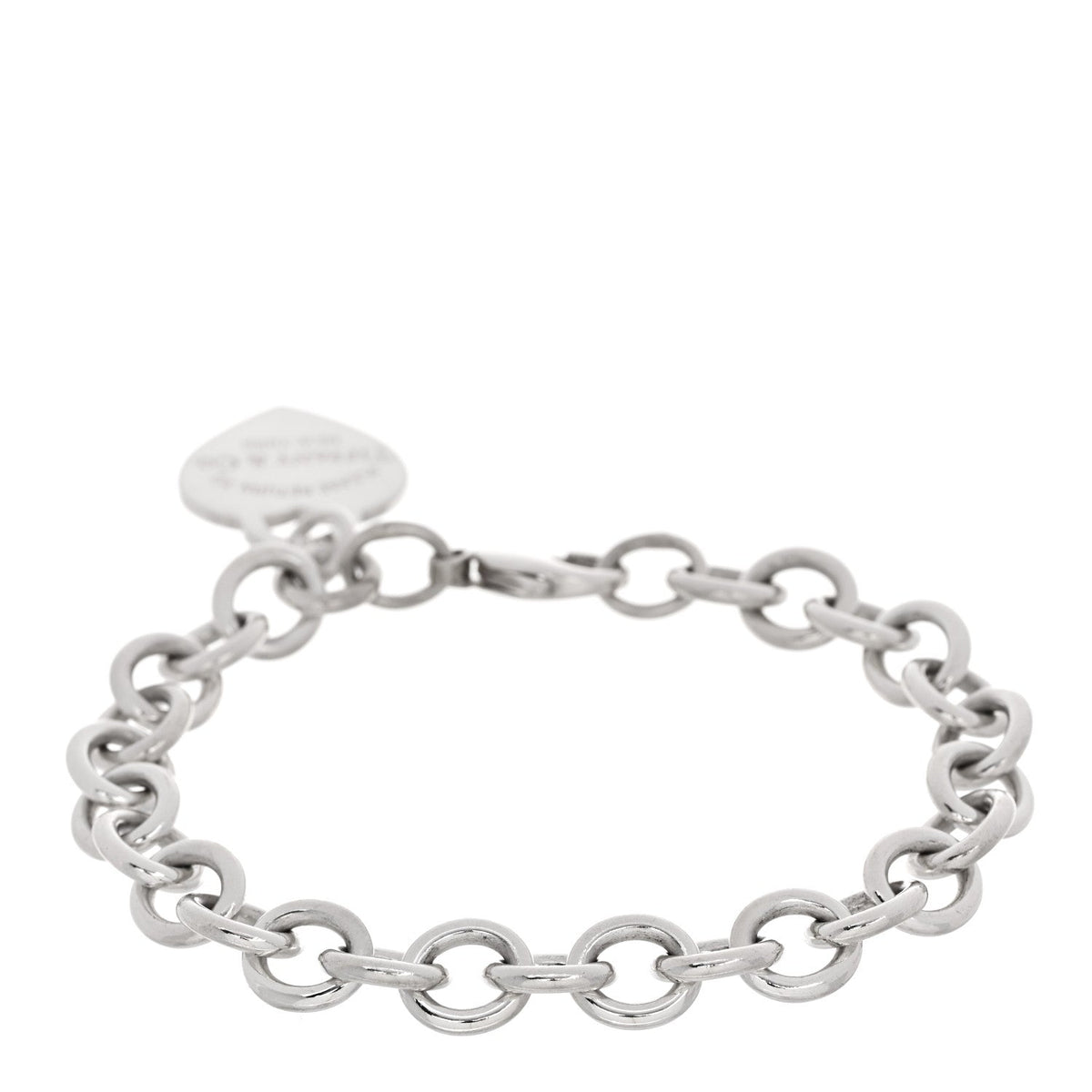 Sterling Silver Return to Tiffany Heart Tag Charm Bracelet