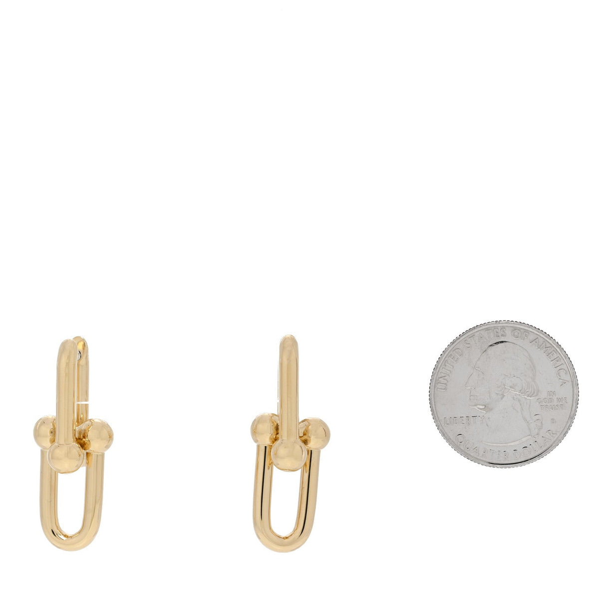 18K Yellow Gold Large HardWear Link Earrings