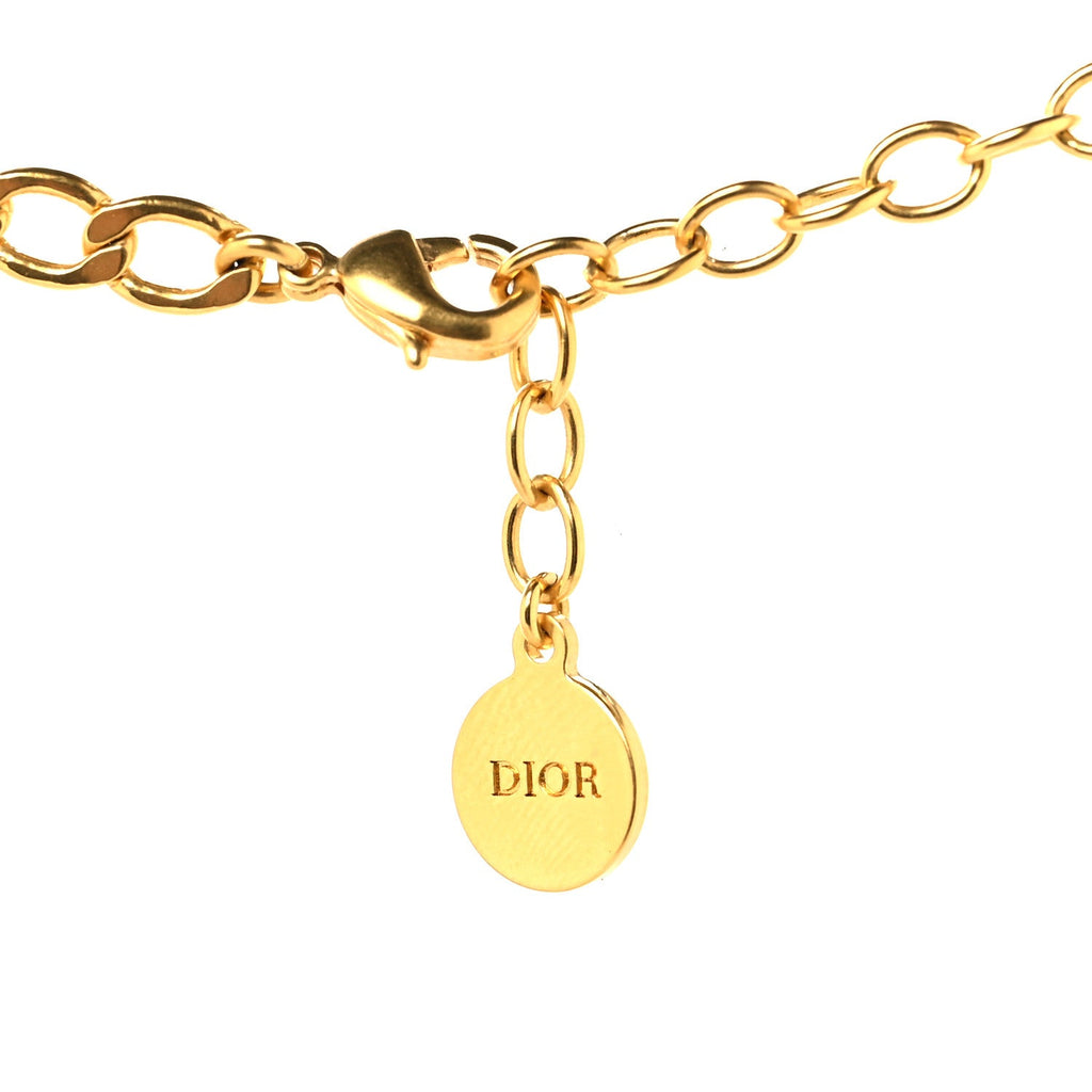 Metal Petit CD Choker Necklace Gold