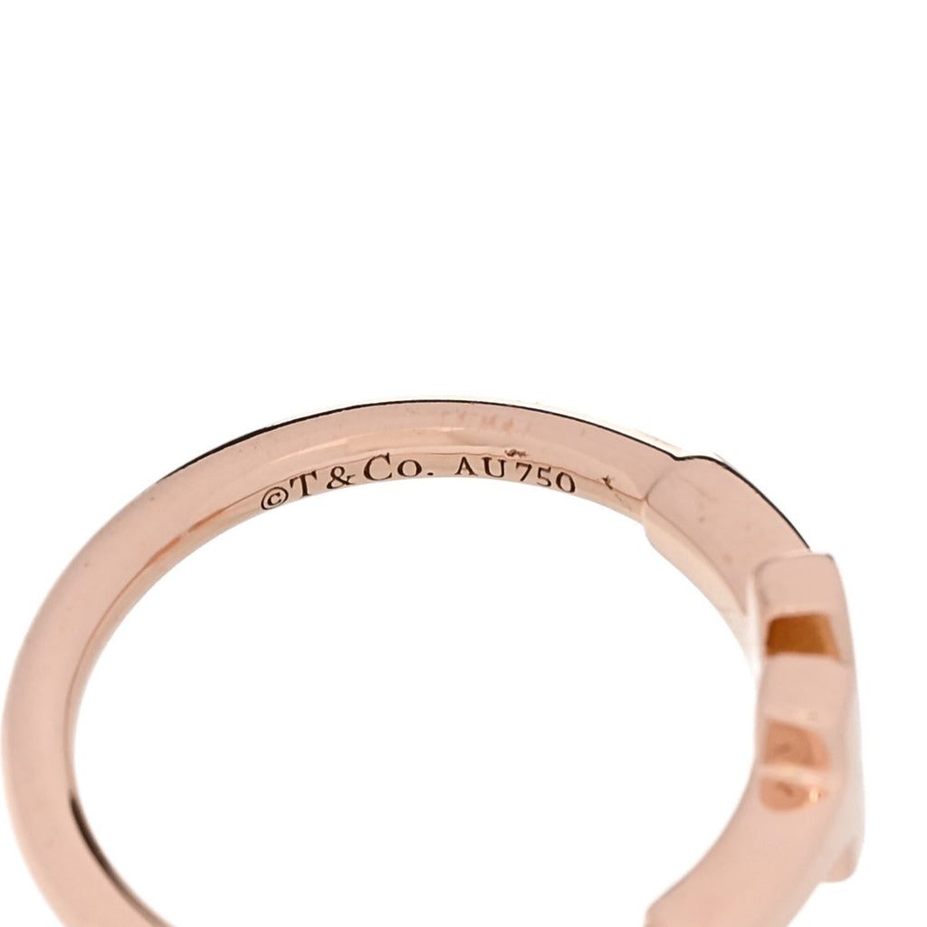 18K Rose Gold T Wire Ring 48 4.5