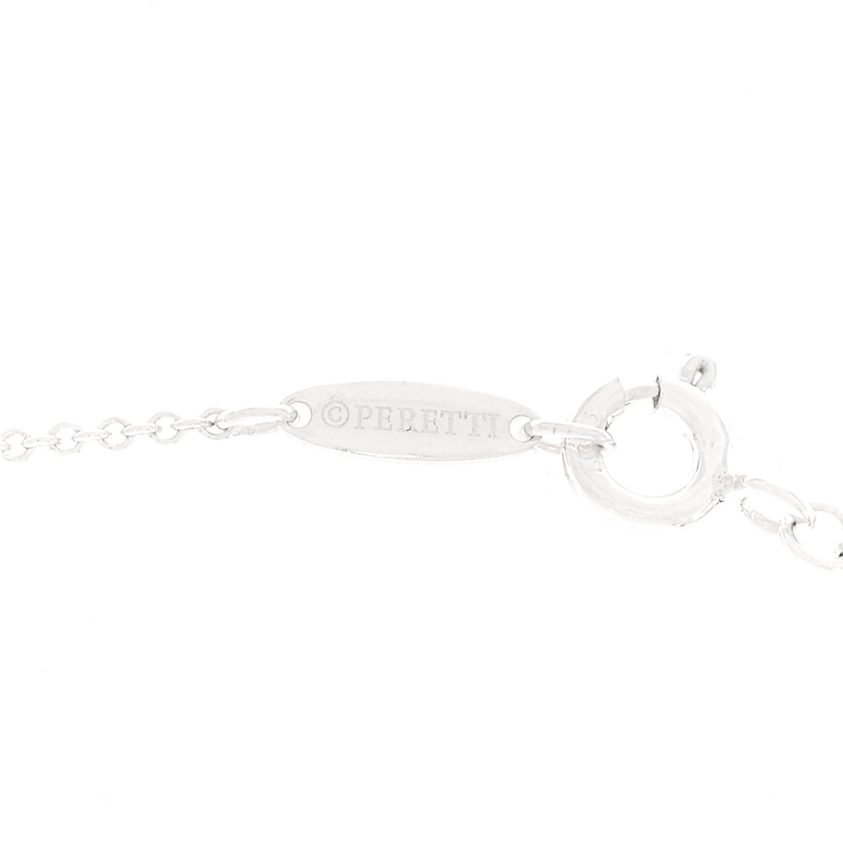 Sterling Silver 11mm Elsa Peretti Open Heart Pendant Necklace