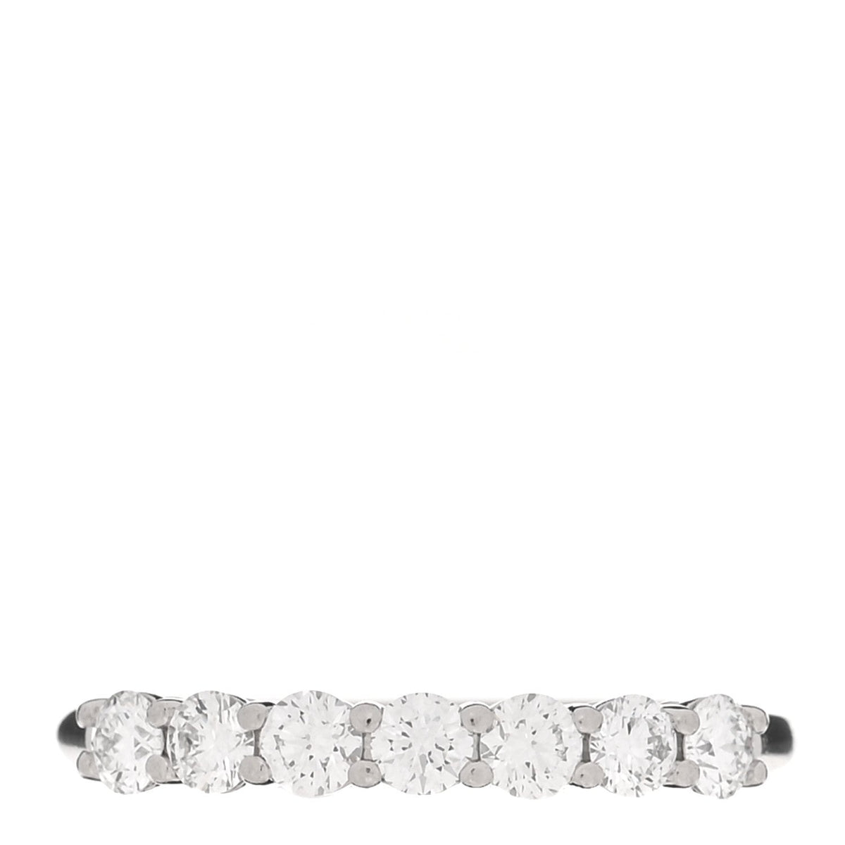 Platinum Diamond 3mm Tiffany Forever Half Circle Band Ring 53 6.5